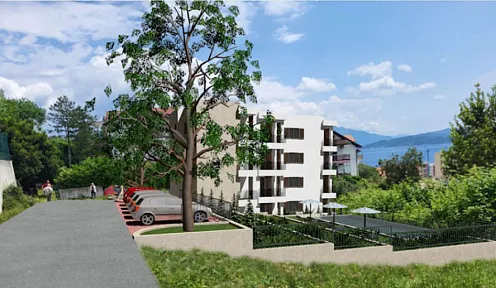 Wohnungen zum Verkauf in Baošići – Moderne Anlage mit Pools und Grünflächen